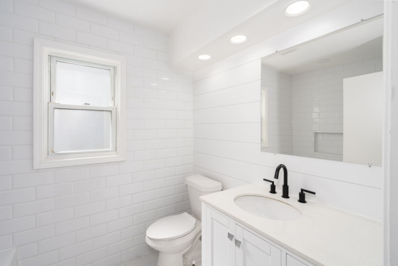 Bathroom with Bold Accent Wall